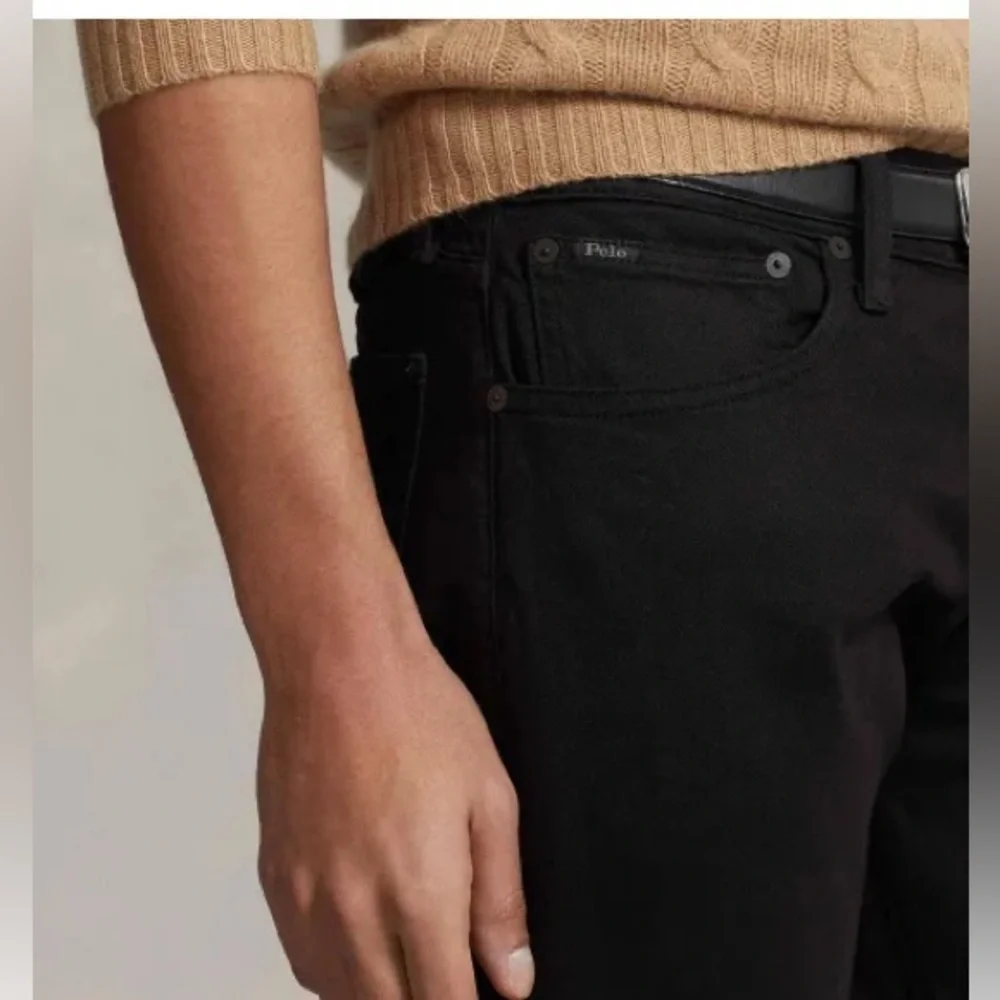 Polo Ralph Lauren Men’s The Varick Slim Straight Black Jeans, Size 33x30